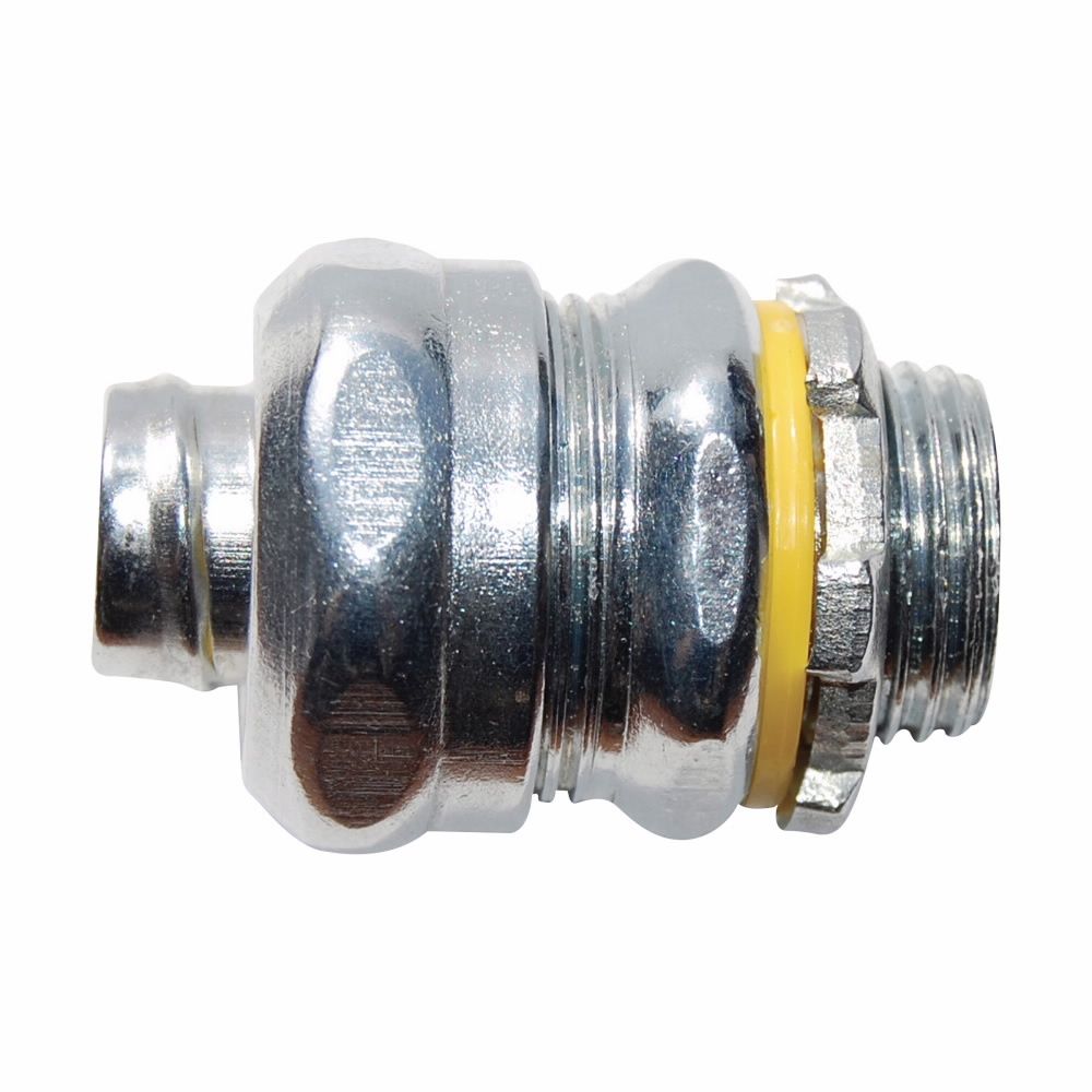 LT50S Liquid Tight Straight Threaded Conduit Connector, 1/2 in Trade, Steel