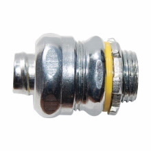 LT75S Liquid Tight Straight Threaded Conduit Connector, 3/4 in Trade, Steel
