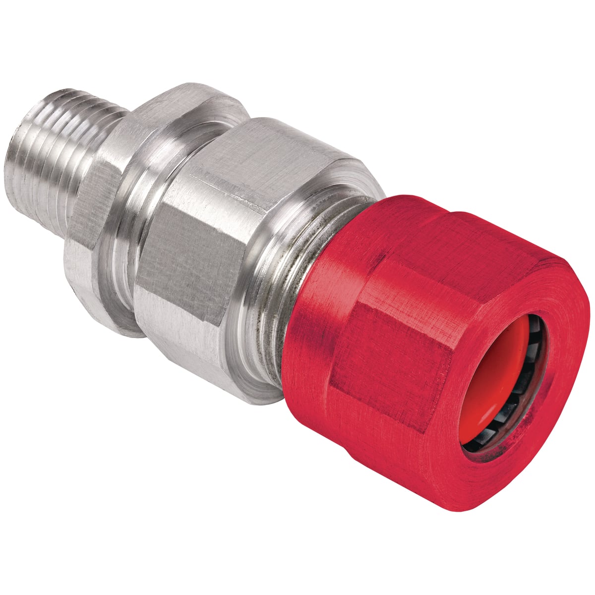 MCX1C Cable Connector, 1/2 in Trade, 0.6 to 0.82 in Cable Openings, Copper-Free Aluminum
