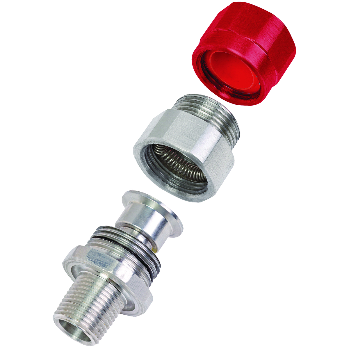 MCX2 Cable Connector, 3/4 in Trade, 0.65 to 0.95 in Cable Openings, Copper-Free Aluminum