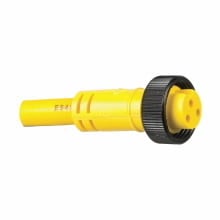 ML3C4WC120F LynxPOWER 1-Phase Cordset, Straight Female Pigtail Connector, 12 ft L Cable, 3 Poles