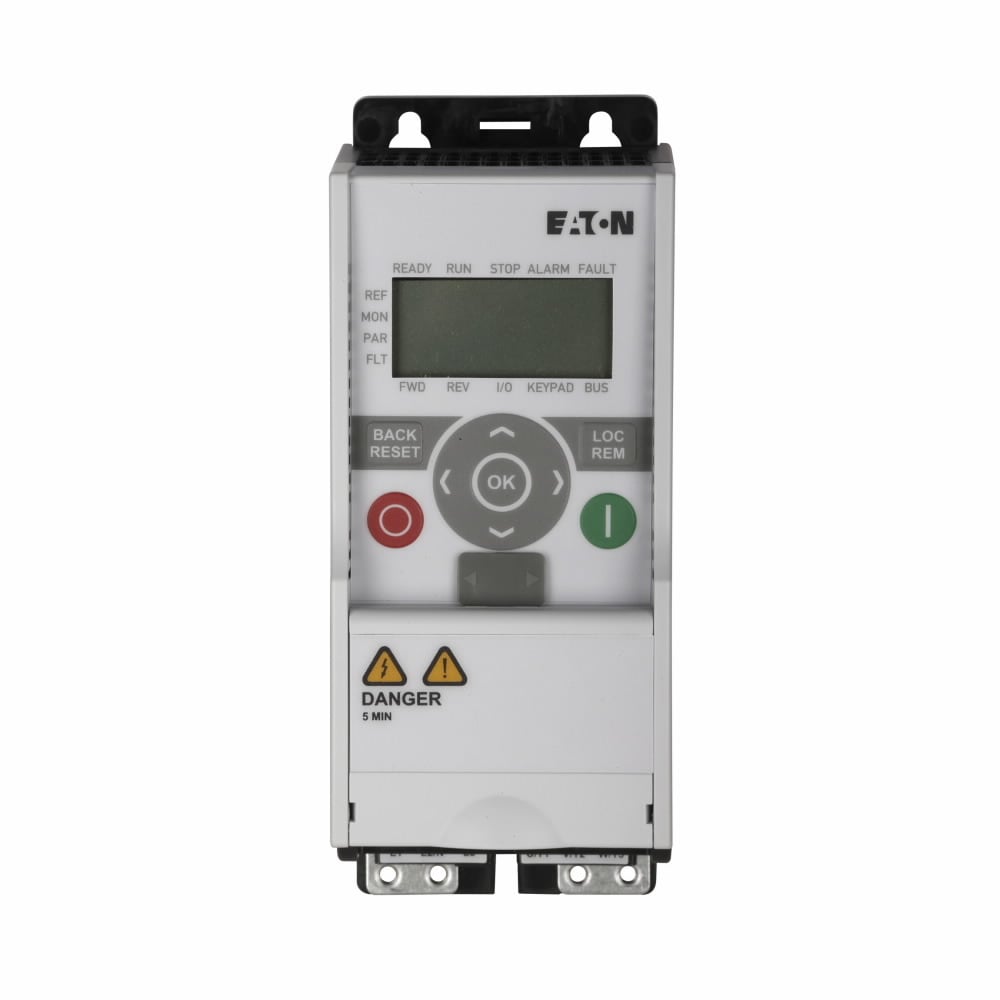 MMX32AA031F0-0 M-Max 3-Phase Adjustable Sensorless Vector AC Variable Frequency Drive, 230 V AC, 31 A, 10 hp, 6-1/2 in W x 8.07 in D