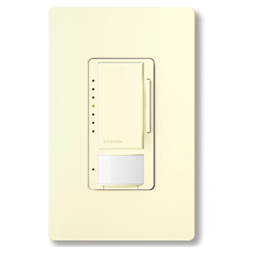 MSCL-OP153M-AL Maestro LED+ Motion Sensor Dimmer Switch, 150W LED, 120V, 1 Pole/Multi-Location, Almond
