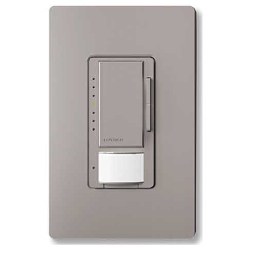 MSCL-OP153M-GR Maestro LED+ Motion Sensor Dimmer Switch, 150W LED, 120V, 1 Pole/Multi-Location, Gray