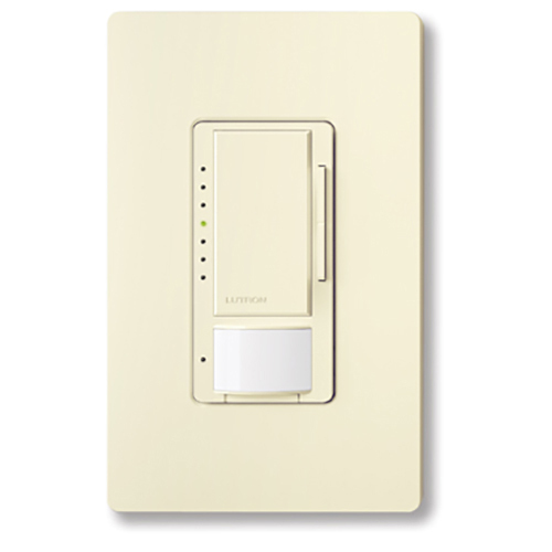 MSCL-OP153MH-LA Maestro LED+ Motion Sensor Dimmer Switch, 150W LED, 120V, 1 Pole/Multi-Location, Light Almond