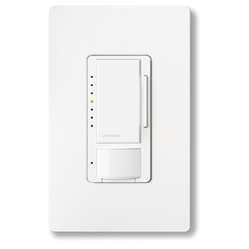 MSCL-OP153M-WH Maestro LED+ Motion Sensor Dimmer Switch, 150W LED, 120V, 1 Pole/Multi-Location, White