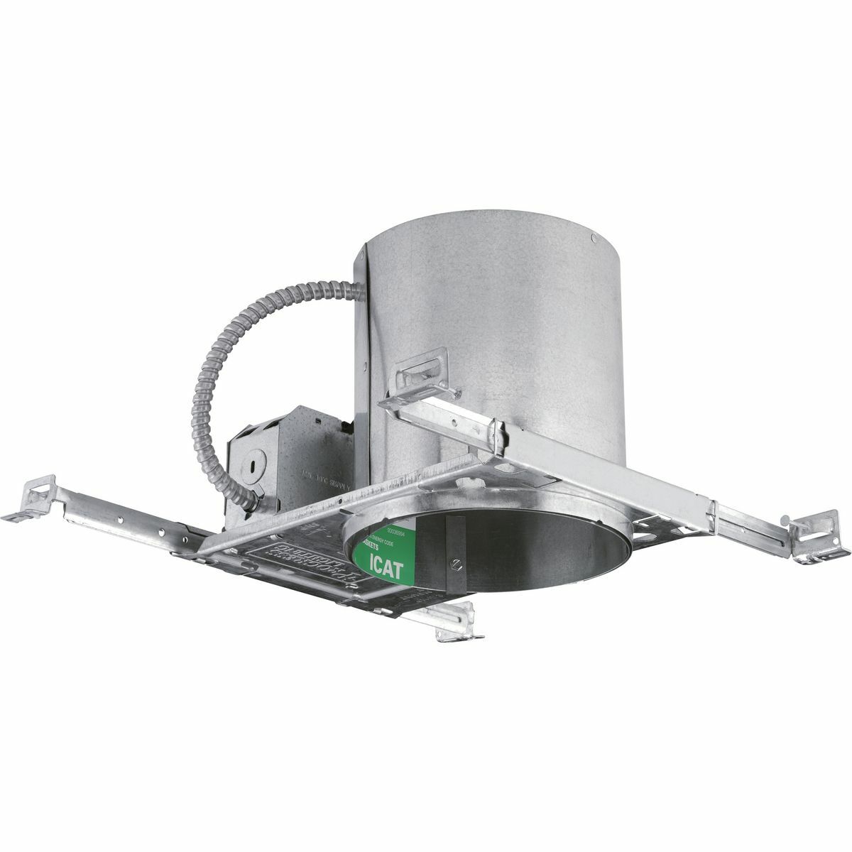 P87-ATQC Airtight Recessed Housing, Incandescent Lamp, 120 V AC, Galvanized Steel Housing