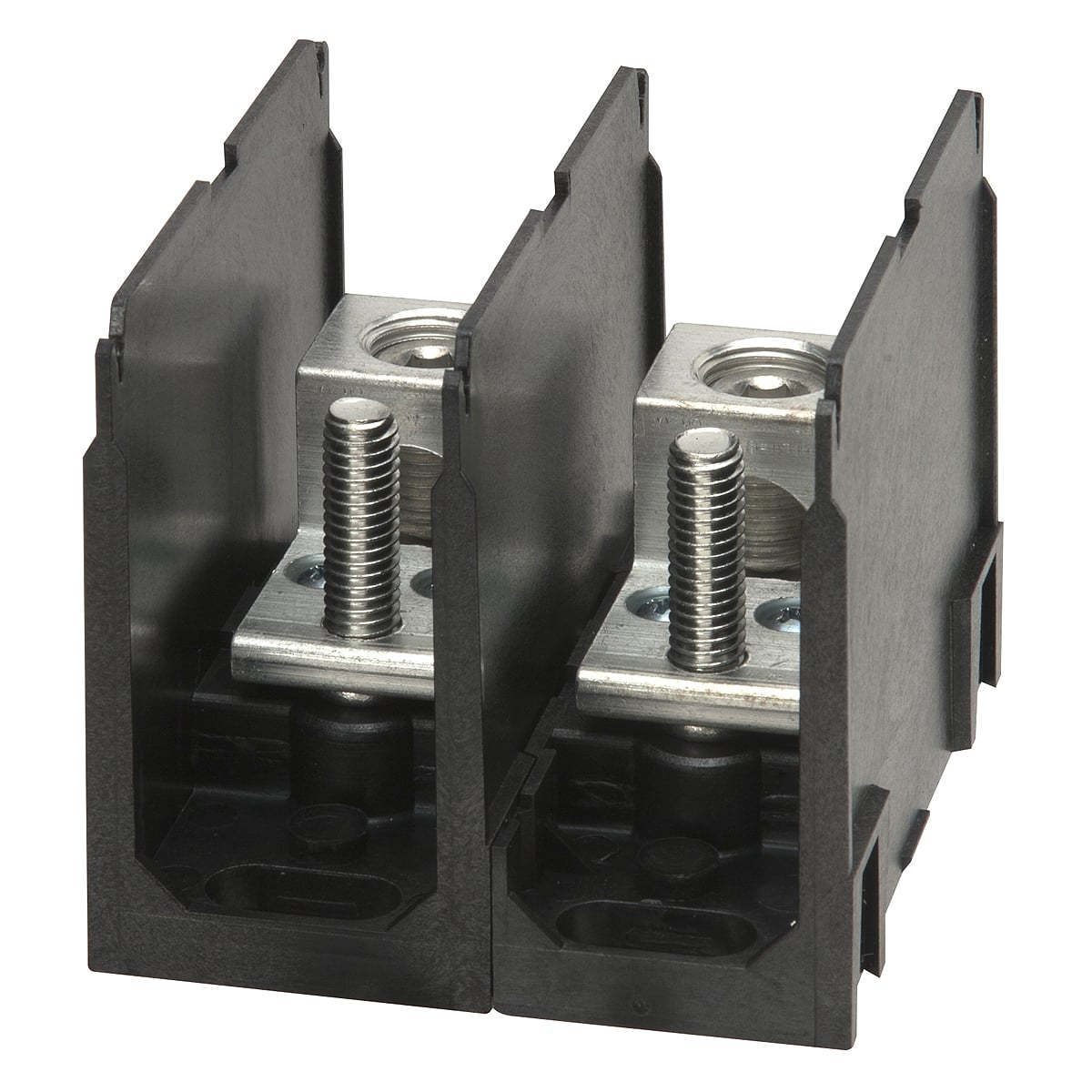 PDM-11-500N-3 ClearChoice Type PDM Power Distribution Block, 600 VAC/VDC, 310/380 A, 3 Poles, 4 AWG to 500 kcmil Line, 3/8-16 x 1-5/16 in Load Wire, Aluminum Alloy