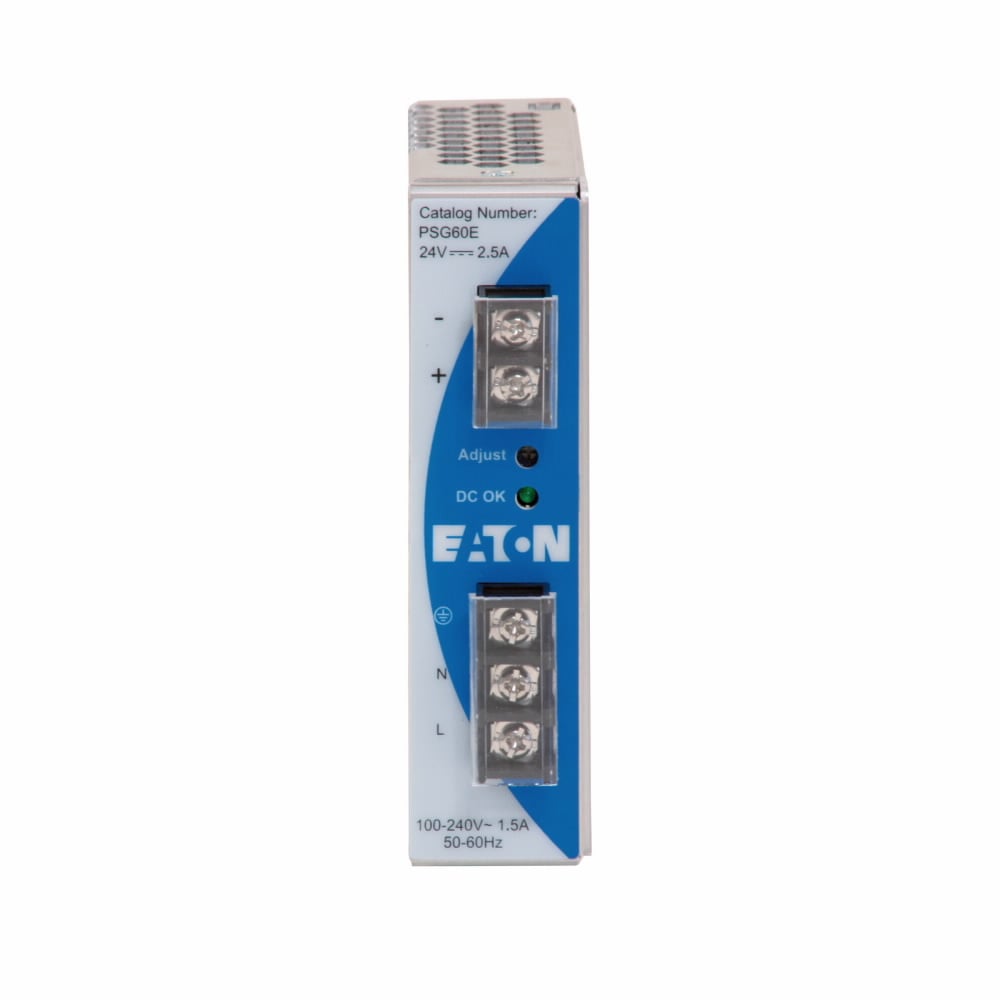PSG480B24RM 1-Phase Buffer Module General Purpose DC Power Supply, 24 to 48 V DC Input, 24 VDC Output, 480 W Power Rating, 0.6/2.5 A, DIN Rail Mount