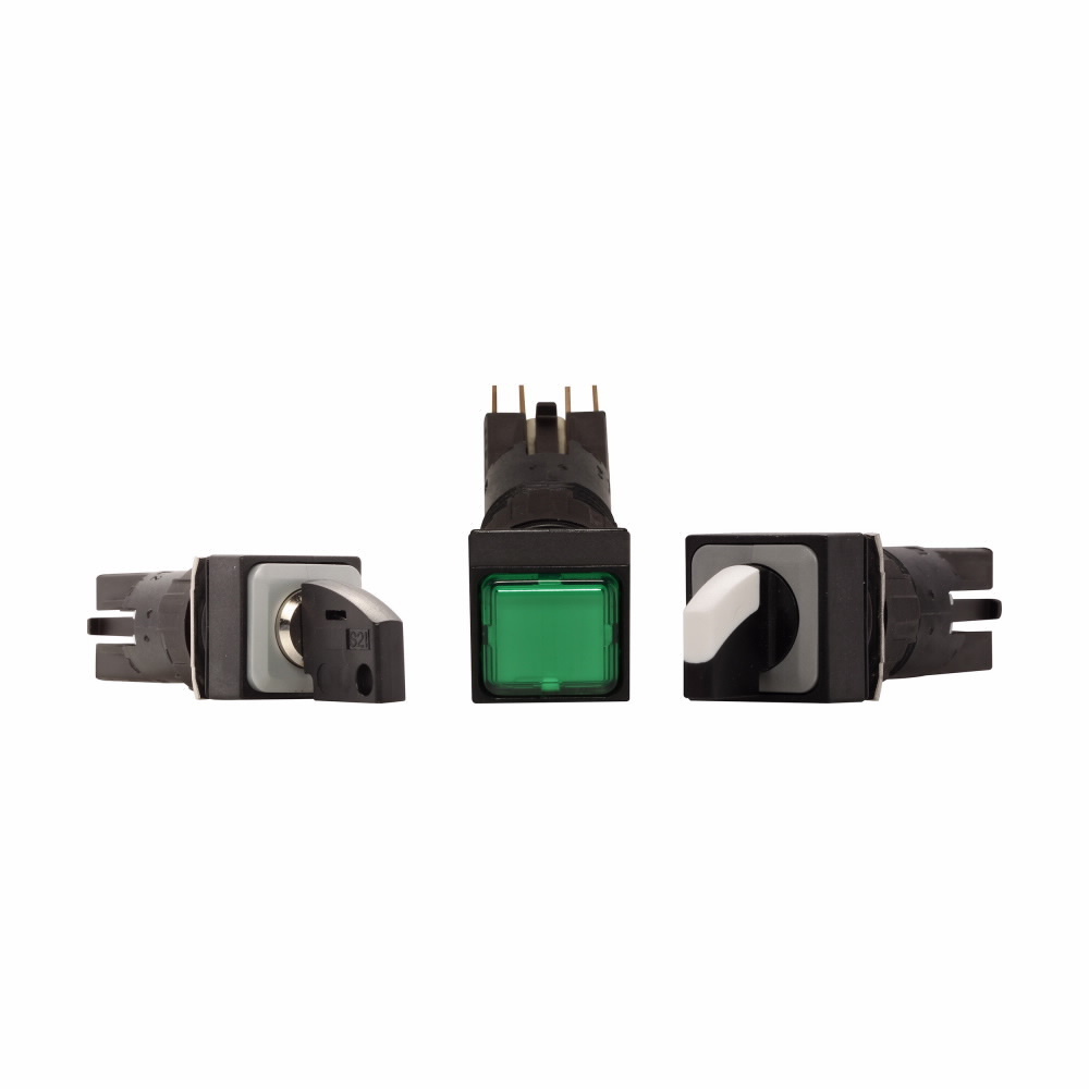 Q18WK3R RMQ-16 Heavy Duty Selector Switch, 16.2 mm, Knob Operator, White