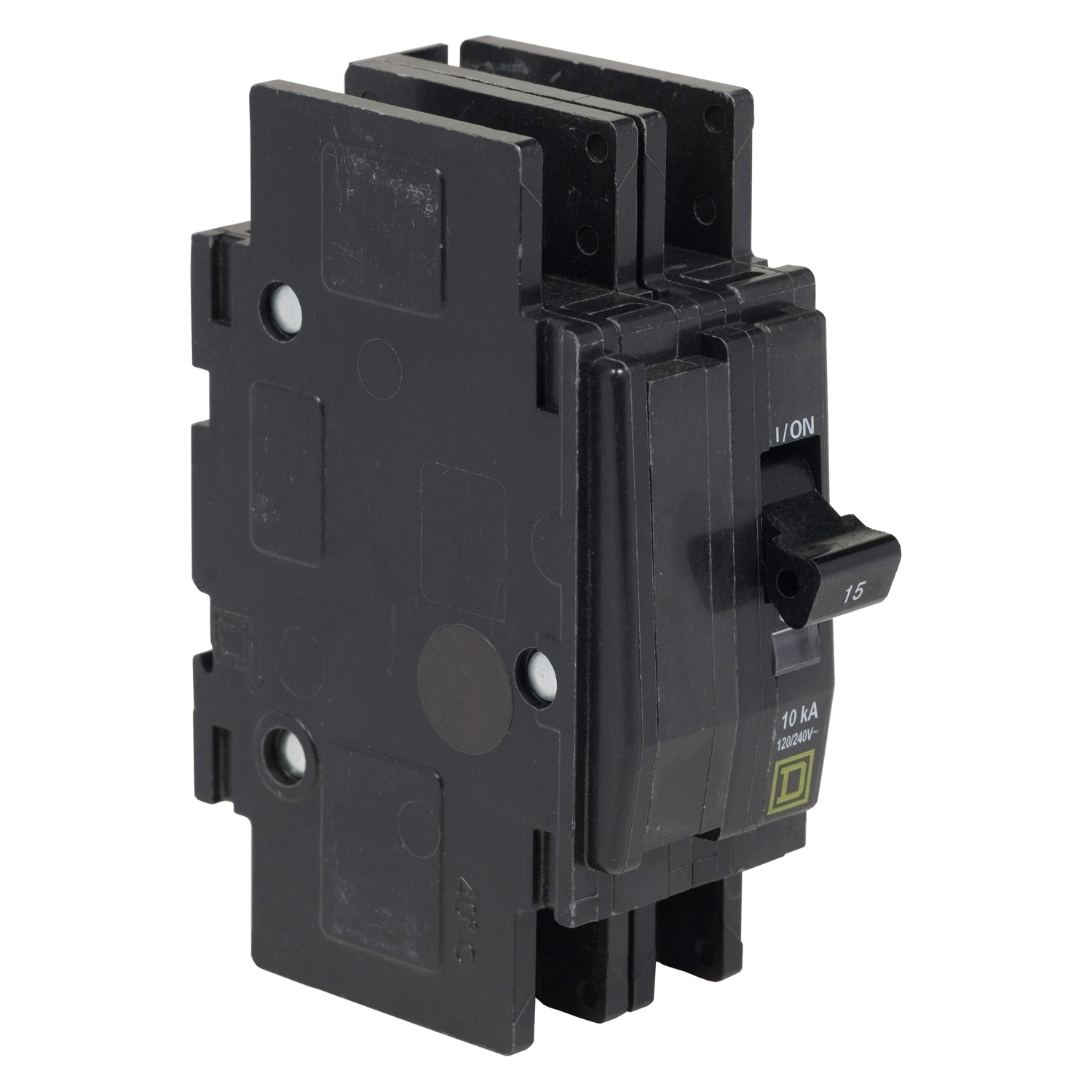 Mini circuit breaker, QOU, 20A, 2 pole, 120/240 VAC, 10kA, ring terminal