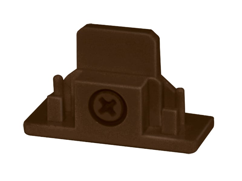R28 BL Dead End, For Use With Field-Cut Trac Section, 120 V AC, Polycarbonate, Black