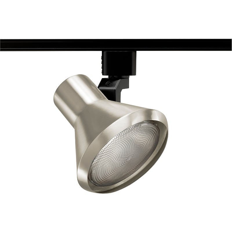R550 BL Line Voltage Spotlight Track Head, Incandescent Lamp, 120 V AC, Flared Step Head, 5-9/16 in Max Extension