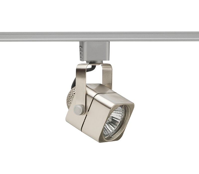 R714 BL Line Voltage Spotlight Track Head, Incandescent Lamp, 120 V AC, Cast Cube Head, 4-1/2 in Maximum Extension
