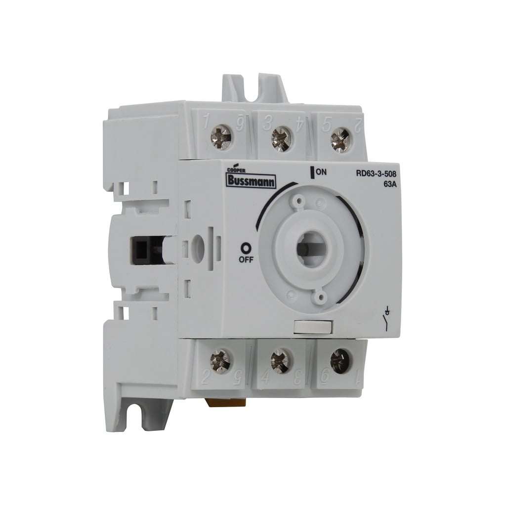 RD63-3-508 RD Series Non-Fused Rotary Disconnect Switch, 600 V AC, 63 A, 15 hp, 20 hp, 40 hp, 3 Poles