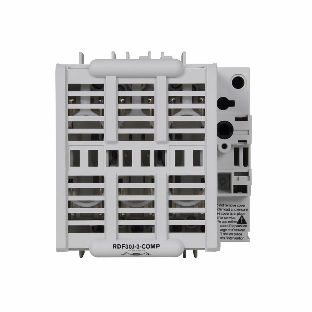 RDF30J-3-COMP Compact Class J Fused Rotary Disconnect Switch, 600 V AC, 30 A, 30 hp, 75 hp, 20 hp, 3 Poles