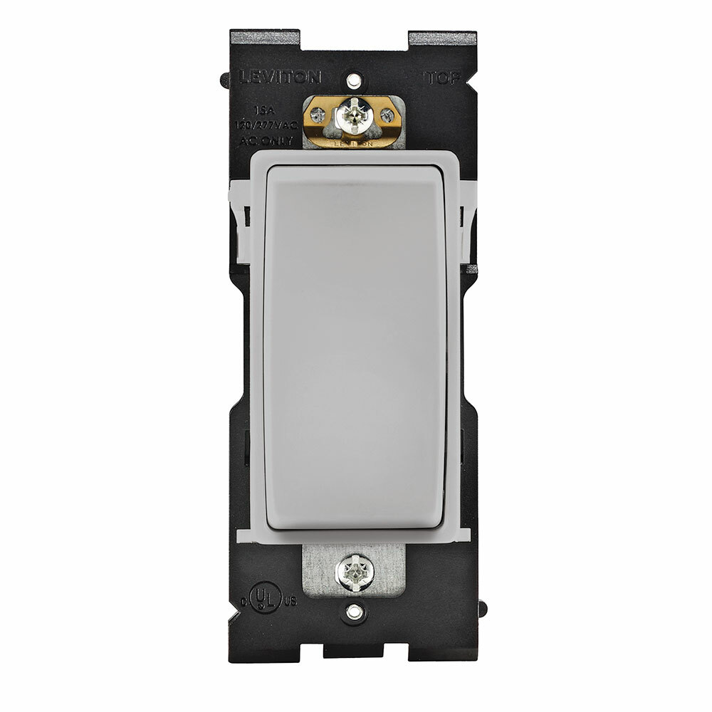 RE151-PG Renu Self-Grounded Dimmer Switch, 120/277 V AC, 15 A, 60 Hz, 1/2 hp, 2 hp Power Rating