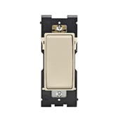 RE151-WG Renu Dimmer Rocker Switch, 0.5 hp at 120 V AC, 2 hp at 240 to 277 V AC, 15 A at 120/277 VAC Contact, 1 Poles