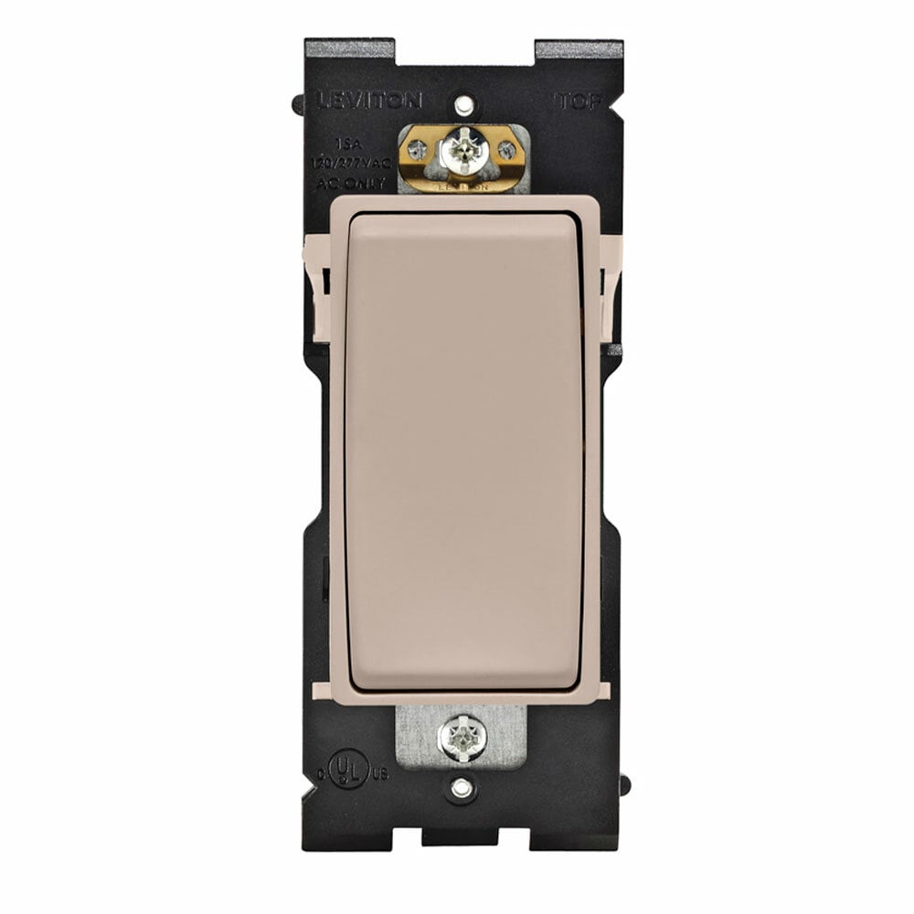 RE153-CA 3-Way Dimmer Rocker Switch, 0.5 hp at 120 V AC, 2 hp at 240 to 277 V AC, 15 A at 120/277 VAC Contact, 1 Pole