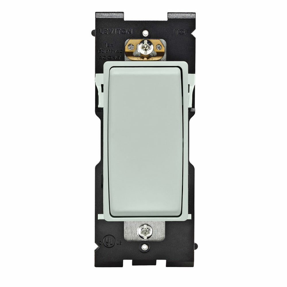 RE153-SE Renu 3-Way Dimmer Rocker Switch, 0.5 hp at 120 V AC, 2 hp at 240 to 277 V AC, 15 A at 120/277 VAC Contact, 1 Poles