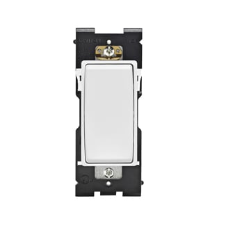 RE154-WW Renu 4-Way Self-Grounding Decorative Switch, 120/277 V AC, 15 A, 1/2 hp, 2 hp Power Rating