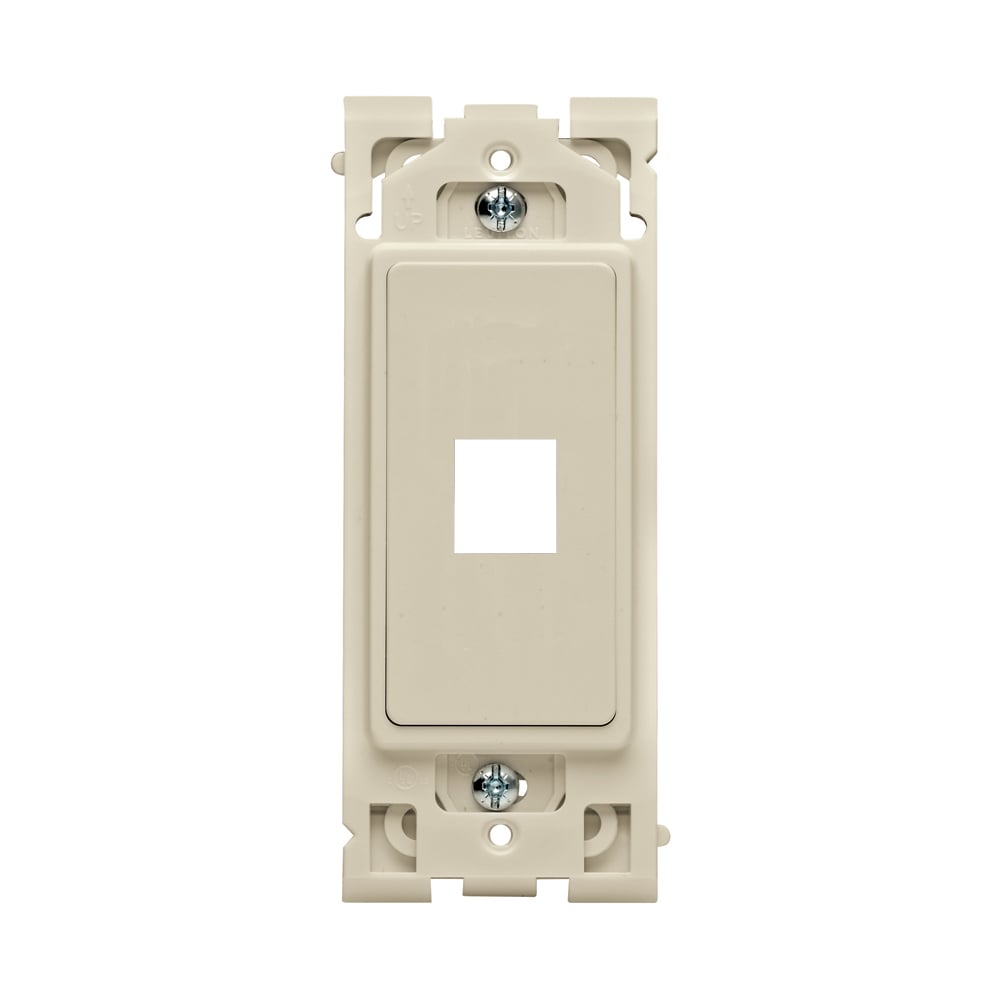 RE640-NS1 Renu QuickPort Wallplate Insert, For Use With Wallplates and Line of Connectors, Polycarbonate, Navajo Sand