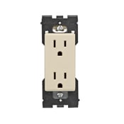 RER15-WG Renu Self Grounding Tamper Resistant Receptacle, 125 V AC, 15 A, Whispering Wheat