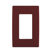 REWP1-DG Renu Screwless Wall Plate, 1 Gangs, Polymer, Deep Garnet