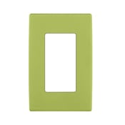 REWP1-GS Renu Screwless Wall Plate, 1 Gangs, Polymer, Granny Smith Apple