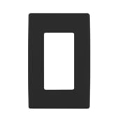 REWP1-OB Renu Screwless Wall Plate/Face Plate, 1 Gangs, 3 in W x 4-1/2 in H, Engineering Grade Polymer, Onyx Black