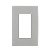REWP1-PG Renu Screwless Wall Plate, 1 Gangs, 3 in W x 4-1/2 in H, Engineering Grade Polymer, Pebble Gray