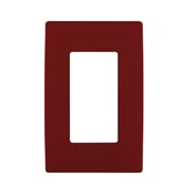 REWP1-RE Renu Screwless Wall Plate, 1 Gangs, Polymer, Red Delicious
