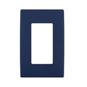 REWP1-RN Renu Screwless Wall Plate, 1 Gangs, Polymer, Rich Navy