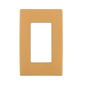 REWP1-TC Renu Screwless Wall Plate/Face Plate, 1 Gangs, 3 in W x 4-1/2 in H, Engineering Grade Polymer, Toasted Coconut