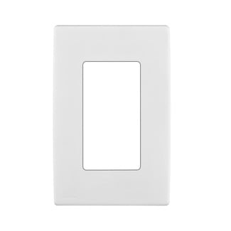 REWP1-WW Renu Screwless Wall Plate, 1 Gangs, Polymer, White
