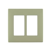 REWP2-PS Renu Screwless Wall Plate, 2 Gangs, Polymer, Prairie Sage