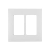 REWP2-WW Renu Screwless Wall Plate/Face Plate, 2 Gangs, Engineering Grade Polymer, White
