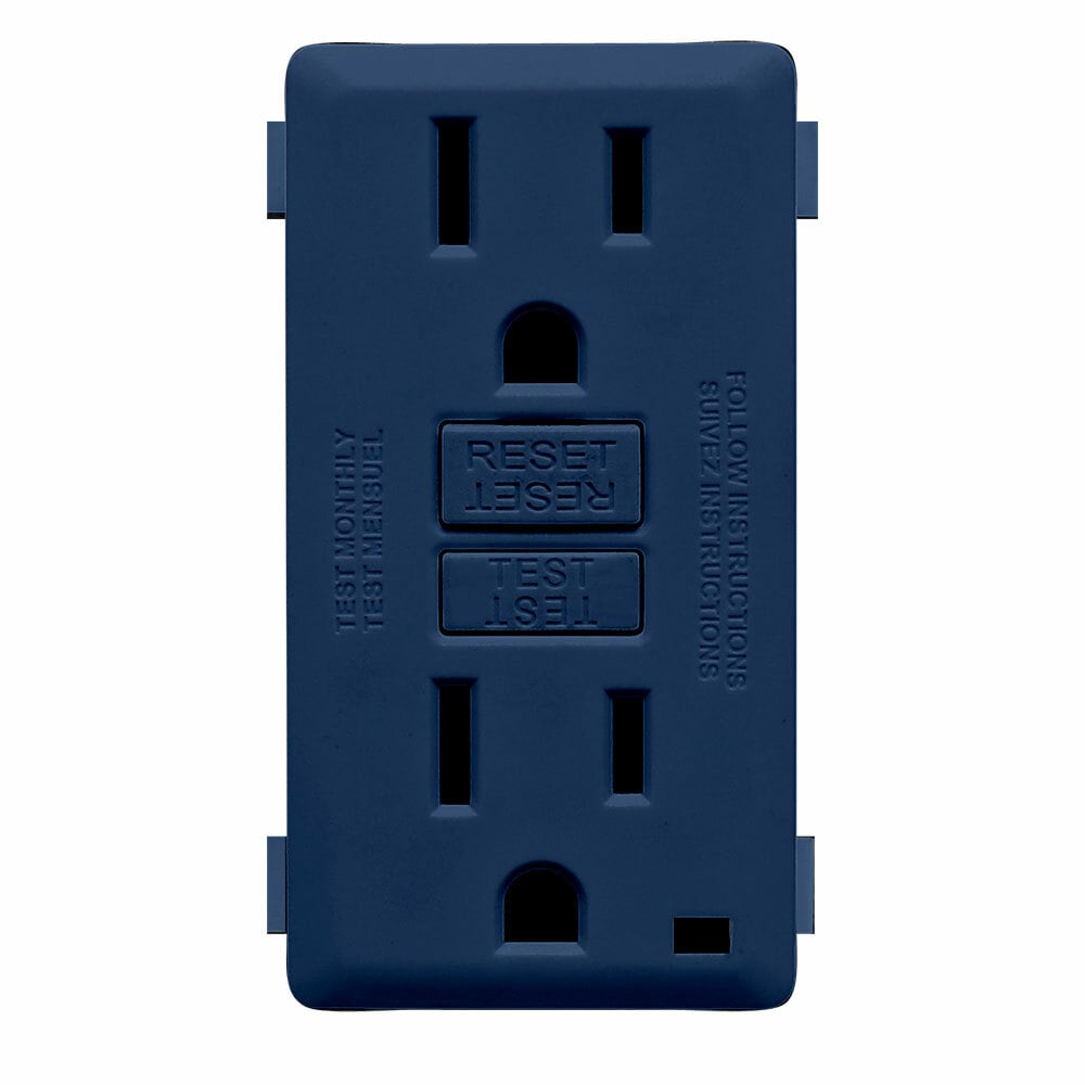 RKG15-RN Renu Snap-On Color Change Kit, For Use With REG15 15 A Tamper Resistant GFCI Receptacle, Rich Navy Blue