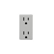 RKR15-PG Renu Snap-On Color Change Kit, For Use With Renu RER15 15 A Tamper-Resistant Outlet, Pebble Gray