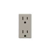 RKR15-WS Renu Snap-On Color Change Kit, For Use With Renu RER15 15 A Tamper-Resistant Outlet, Wood Smoke
