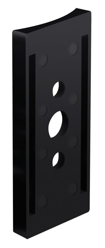 RPA6 RPA Round Pole Adapter, 6 in Dia x 5.75 in L x 2.56 in W, For Use With AL, ALX, AJ, ALED52, ALED78, ALED104, ALED105, ALED125 and ALED150 ALED Area Light