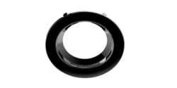 RT4/TRIM/BLK/70696 1-Tone Trim Ring and Reflector, 2.88 in ID x 5.15 in OD, LED Lamp, For Use With UltraLED RT4 and RT4 Gimbal LED Recessed Downlight Kit