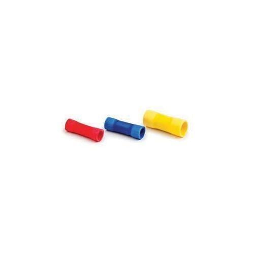 7000133674 Terminal, 12 to 10 AWG Conductor, 1.26 in L, Butted Barrel, Yellow