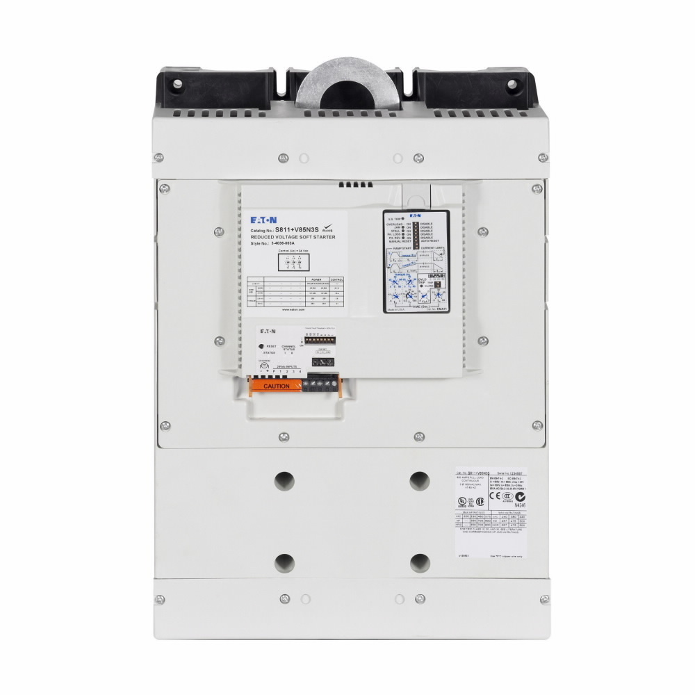 S801+V50N3S V Frame Non-Combination Standard Severe Duty Soft Starter, 21.6/26.4 VAC V Coil, 3 Poles, IP20 Enclosure