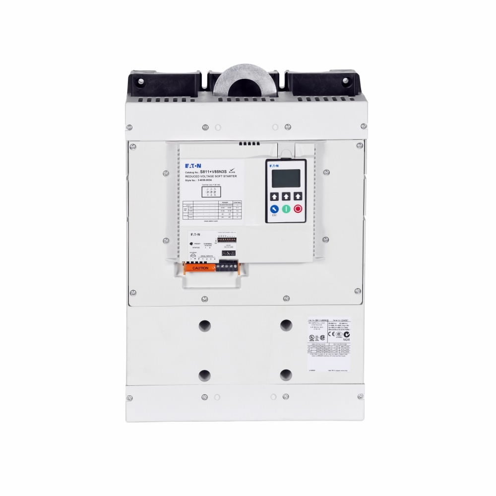 S811+V42P3S S811 V Frame Non-Combination Soft Starter With Digital Interface Module, 21.6/26.4 V AC V Coil, 3 Poles, Open Enclosed Enclosure