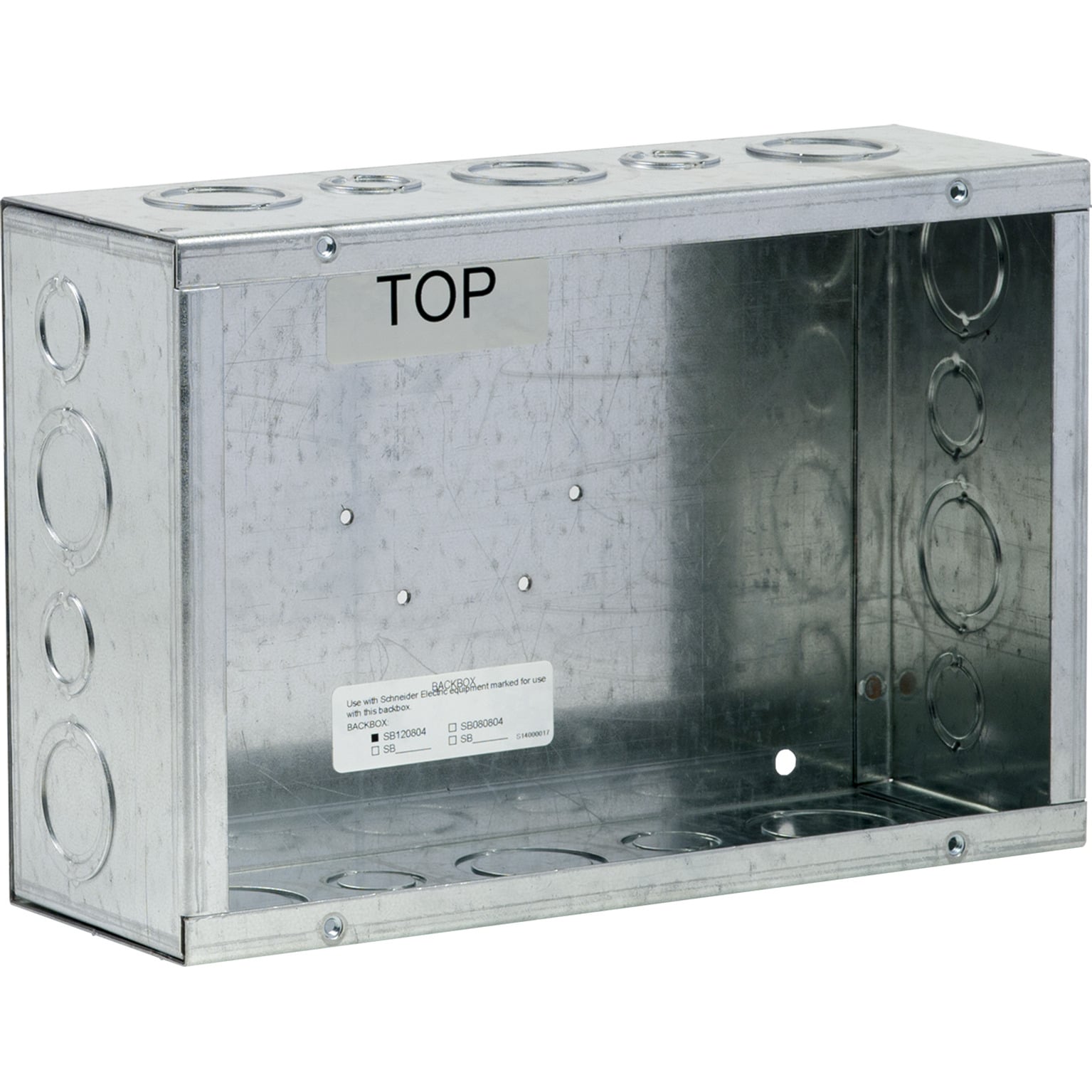 SB120804 Backbox, 8 in W x 4 in D