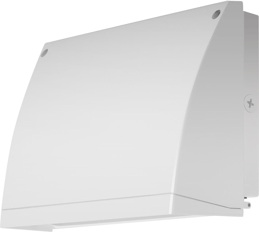 SLIMFC57YW/BL 0 deg Full Cutoff Wallpack With Bi-Level Control,) LED Lamp, 50 W Fixture, 120/208/240/277 VAC, White Housing