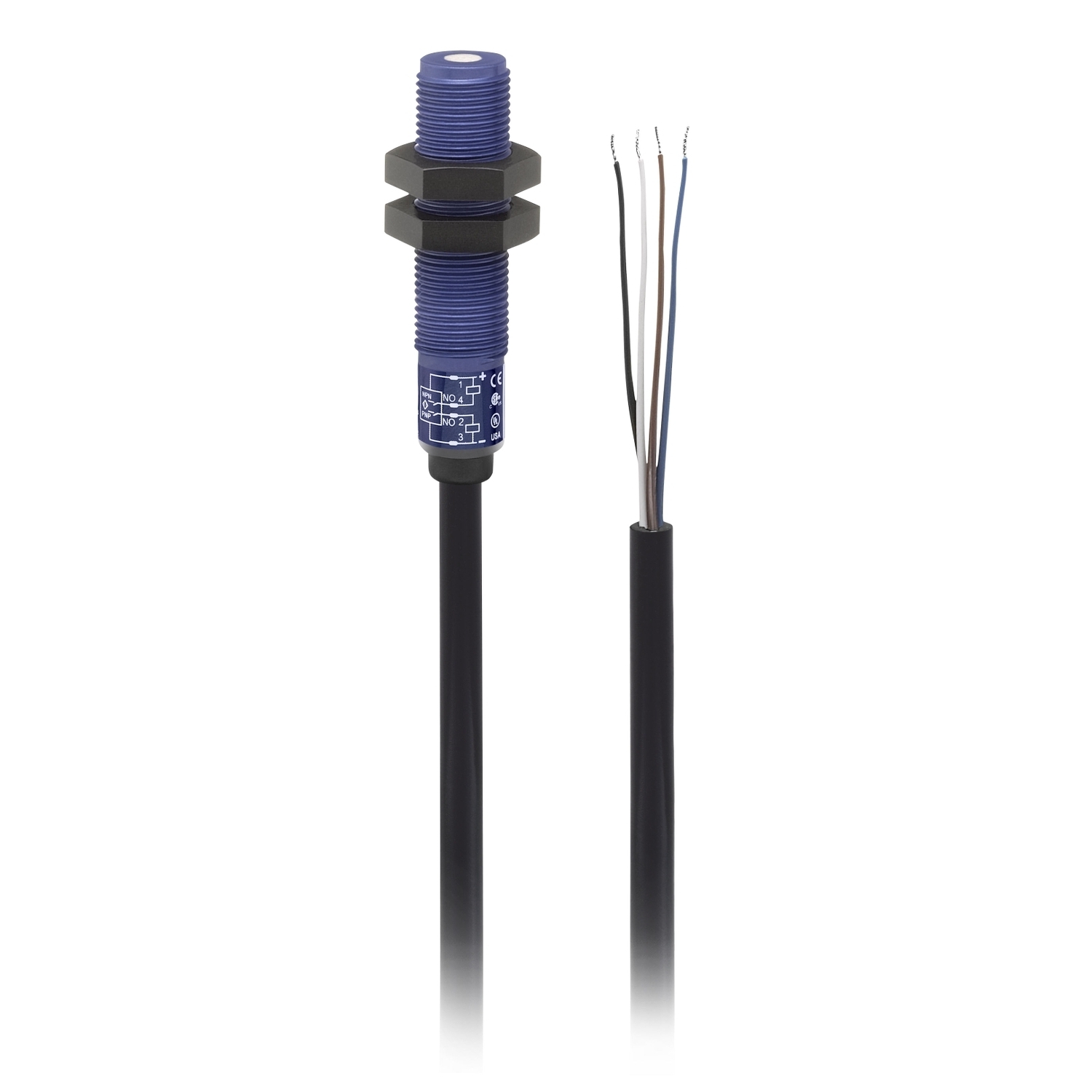 Hyde Park, Ultrasonic sensor, discrete, 12 mm barrel, 12 24 V DC