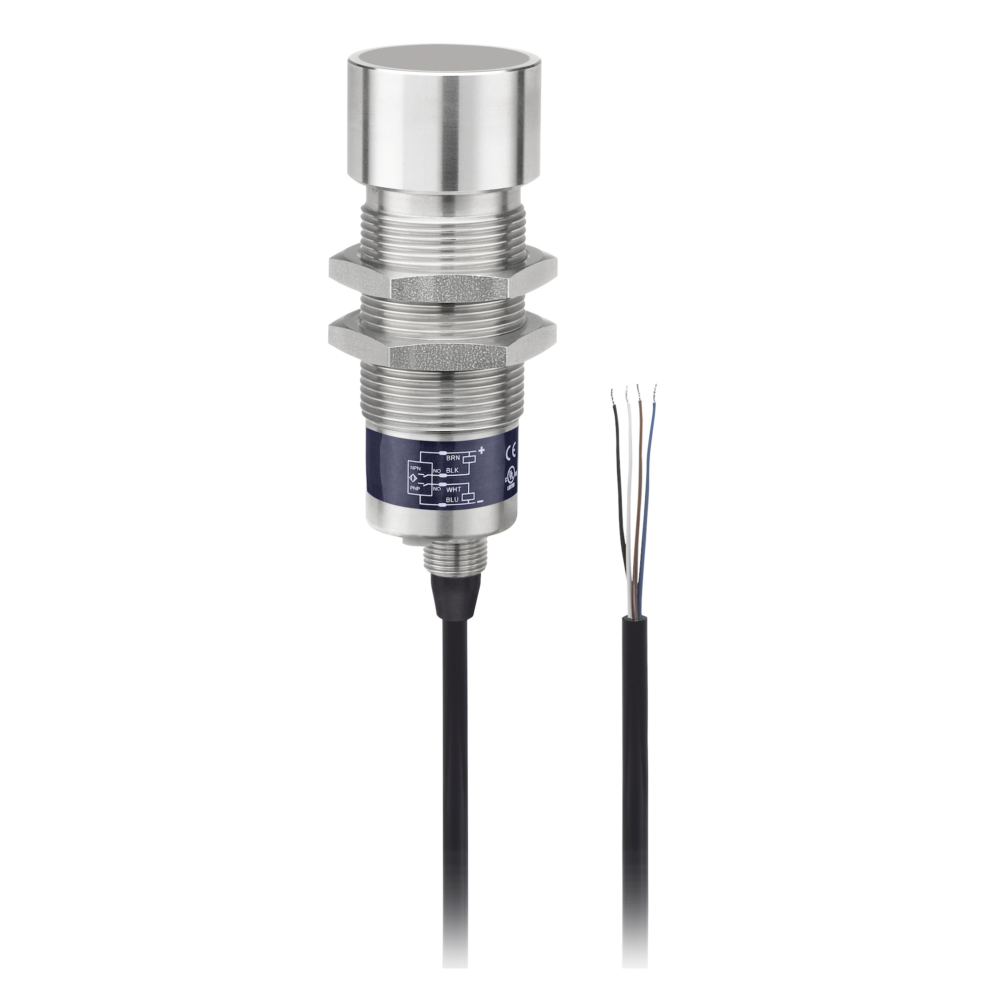 SM906A130000S Hyde Park DeviceNet Superprox Cylindrical Sensor, Ultrasonic, Analog Output, 15 to 24 V DC