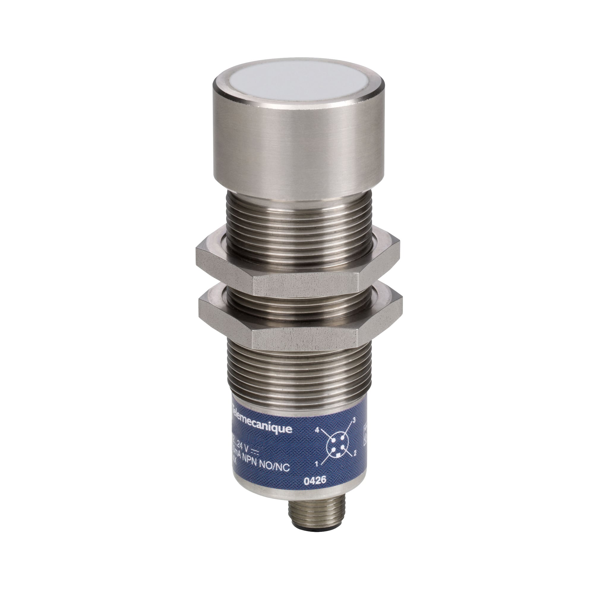 SM956A100000S Hyde Park DeviceNet Superprox Cylindrical Sensor, Ultrasonic, Analog Output, 15 to 24 V DC